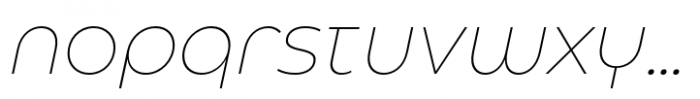 Eastman Roman Alternate Extralight Italic Font LOWERCASE