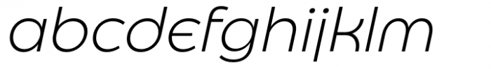 Eastman Roman Alternate Light Italic Font LOWERCASE