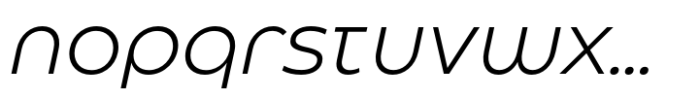 Eastman Roman Alternate Regular Offset Italic Font LOWERCASE