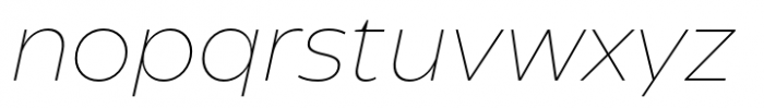 Eastman Roman Extralight Italic Font LOWERCASE