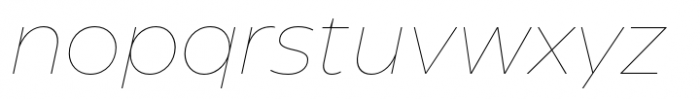 Eastman Roman Thin Italic Font LOWERCASE