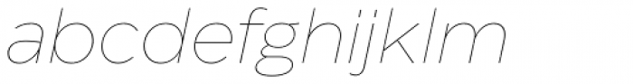 Eastman Thin Italic Font LOWERCASE