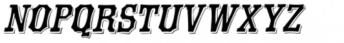 Eastside Oblique Font LOWERCASE