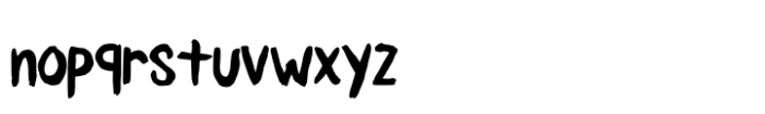 Easy Brush Font LOWERCASE
