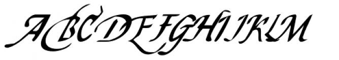 Easy Callig Italic Font UPPERCASE