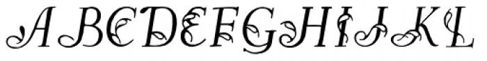 Easy Egmontian Font UPPERCASE