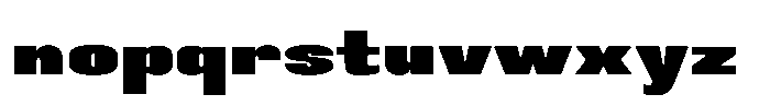 Easy Fix Black Condensed Short Lowercase Font LOWERCASE