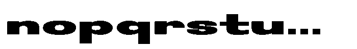 Easy Fix Black Expanded Short Lowercase Font LOWERCASE