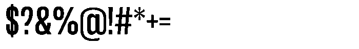 Easy Fix Condensed Font OTHER CHARS