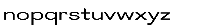 Easy Fix Expanded Short Lowercase Font LOWERCASE