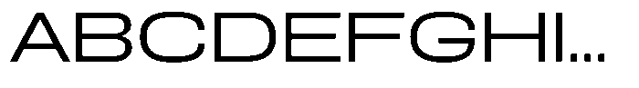 Easy Fix Expanded Font UPPERCASE