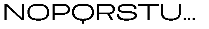 Easy Fix Expanded Font UPPERCASE