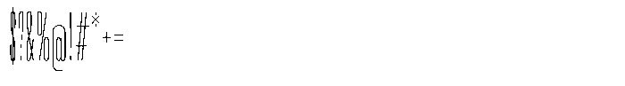 Easy Fix Thin Condensed Short Lowercase Font OTHER CHARS