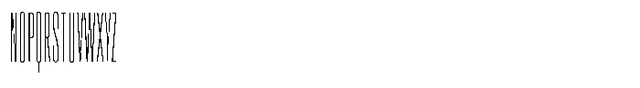 Easy Fix Thin Condensed Short Lowercase Font UPPERCASE