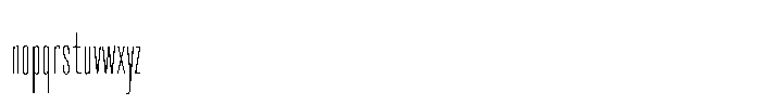Easy Fix Thin Condensed Short Lowercase Font LOWERCASE