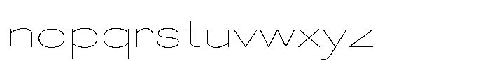 Easy Fix Thin Expanded Short Lowercase Font LOWERCASE