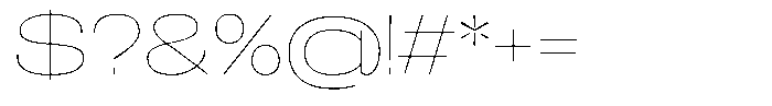 Easy Fix Thin Expanded Font OTHER CHARS