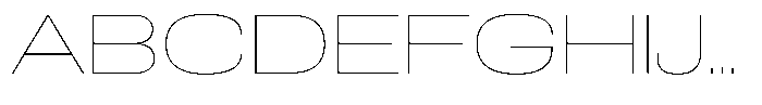 Easy Fix Thin Expanded Font UPPERCASE