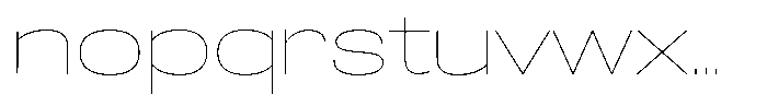 Easy Fix Thin Expanded Font LOWERCASE