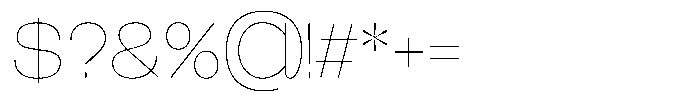 Easy Fix Thin Unicase Font OTHER CHARS