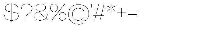 Easy Fix Thin Font OTHER CHARS