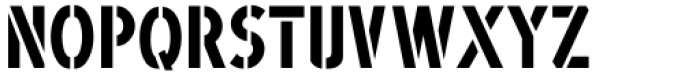 Easy Stencil JNL Regular Font LOWERCASE