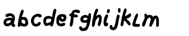 Easytype Bold Italic Font LOWERCASE