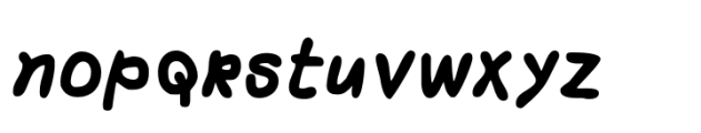Easytype Bold Italic Font LOWERCASE