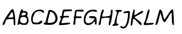 Easytype Italic Font UPPERCASE