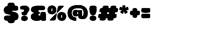Eatvetica Rounded Font OTHER CHARS