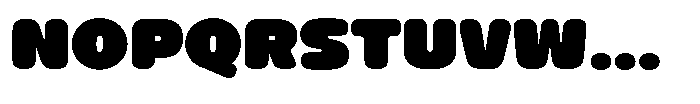 Eatvetica Rounded Font UPPERCASE