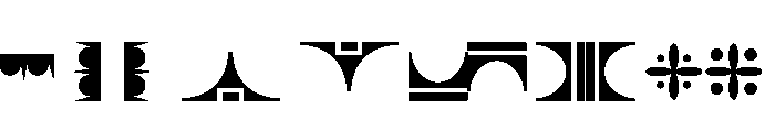 Eames Eames Frames Font UPPERCASE