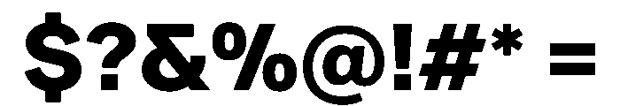 Ease Black Instance Font OTHER CHARS