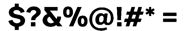 Ease Bold Instance Font OTHER CHARS