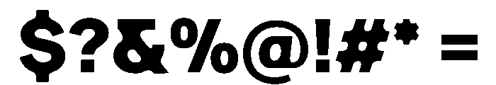 Ease DisplayBlack Instance Font OTHER CHARS