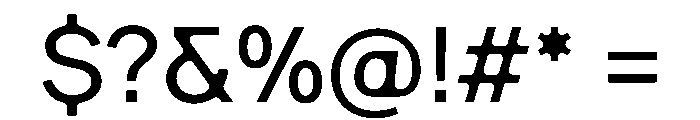 Ease DisplayRegular Instance Font OTHER CHARS