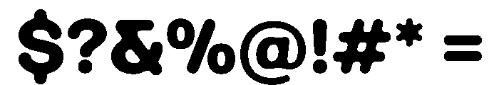 Ease DoubleRoundedBlack Instance Font OTHER CHARS