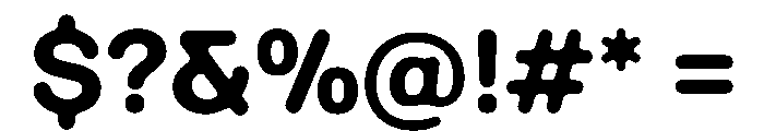 Ease DoubleRoundedBold Instance Font OTHER CHARS