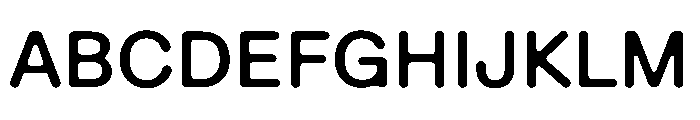 Ease DoubleRoundedMedium Instance Font UPPERCASE