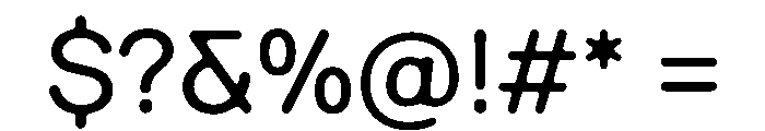 Ease DoubleRoundedRegular Instance Font OTHER CHARS