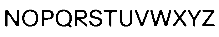 Ease DoubleRoundedRegular Instance Font UPPERCASE