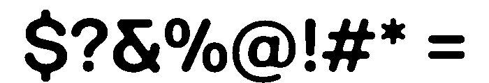 Ease DoubleRoundedSemibold Instance Font OTHER CHARS