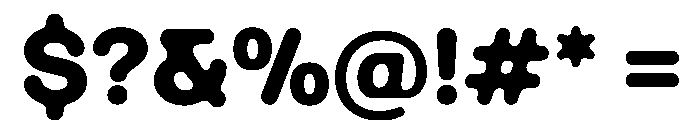 Ease FullRoundedBlack Instance Font OTHER CHARS