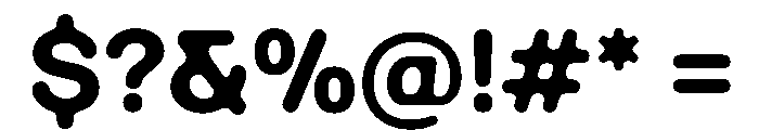 Ease FullRoundedBold Instance Font OTHER CHARS