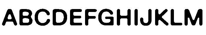 Ease FullRoundedSemibold Instance Font UPPERCASE