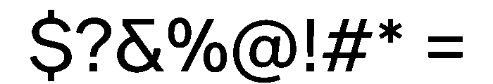 Ease Regular Instance Font OTHER CHARS