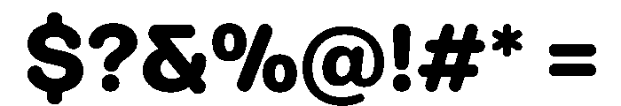 Ease RoundedBlack Instance Font OTHER CHARS