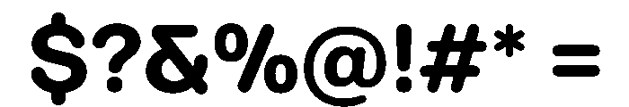 Ease RoundedBold Instance Font OTHER CHARS