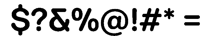 Ease RoundedSemibold Instance Font OTHER CHARS