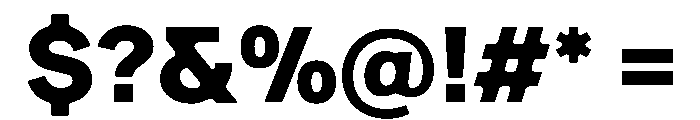 Ease SemiDisplayBlack Instance Font OTHER CHARS
